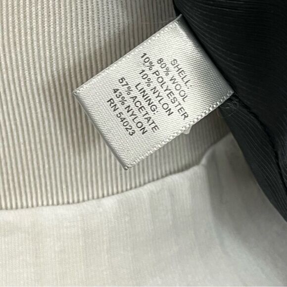 Banana Republic Charcoal Gray Wool Trench/ Pea Coat S - Picture 7 of 7